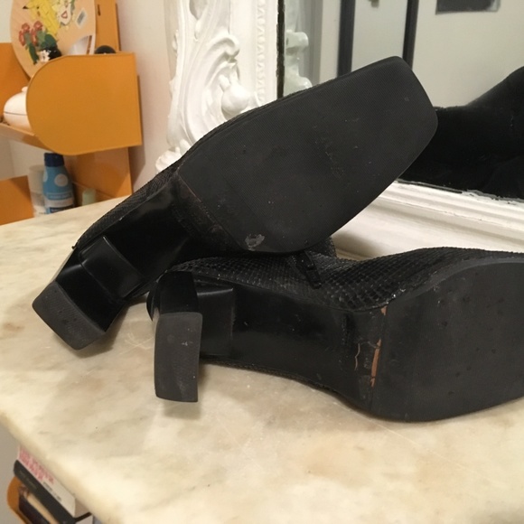 Stuart Weitzman Sexy Snakeskin Boots 8.5 - Picture 2 of 5